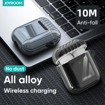 Cască Caz Pentru Apple Airpods 1 2 Bluetooth Wireless Căști De Protecție Din Metal Caz Pentru Airpods Wireless Bluetooth Joyroom