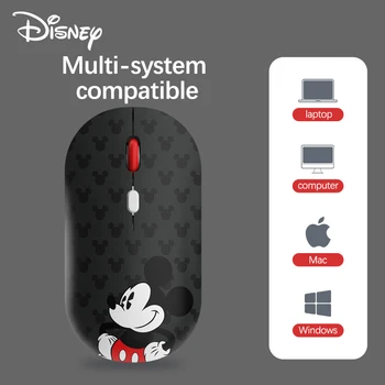 Disney Mickey 2.4 G Mouse Wireless Bluetooth 5.0 Modul Dual 1600 DPI USB Receptor Tăcut Biroul de Mouse-ul Soareci Pentru Laptop PC
