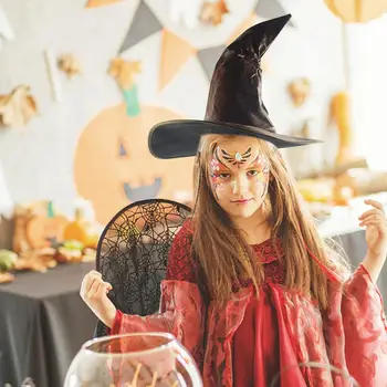 Halloween Pălărie din Piele Vrăjitoare, Vrăjitor Pălării de Partid Pălării Petrecere de Halloween Perdormance elemente de Recuzită de Cosplay Costum pentru Copii pentru Adulti