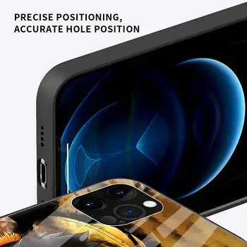 Una Bucata D Luffy Anime Telefon Caz pentru iPhone 11 Pro Shell pentru iPhone 12 Pro Max X XR XS 7 8 Plus SE 2020 Sticlă Acoperi Funda