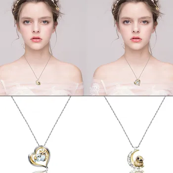 Femei la Modă Temperament Minunat Bufniță Colier 2021 nou diamant de aur pandantiv colier bijuterii подарок девушке colgante mujer