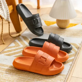 Vara Femei Papuci Pantofi Plat Om Papuci de casă 2021 Casual Confortabil Lumina de Interior Non-alunecare Fund Gros Pereche de Pantofi de Mari Dimensiuni