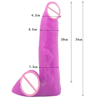 FAAK Masiv Penisului Penis 13de Gigant Vibrator Realist 2.95