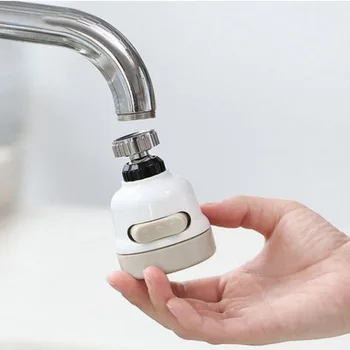 Multi bucătărie Robinet conector duș cu apă economizor de trei ajustare universală rotație stropi dovada cap robinet cu adaptor