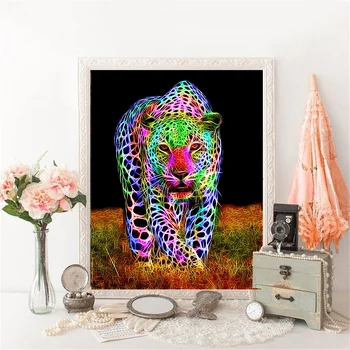 Huacan 5d Diamant Pictura Leopard Art Kituri de Diamant Mozaic Broderie Vanzare Poze cu Strasuri Arta de Perete