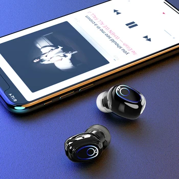TWS Bluetooth Căști 5.1 10000mAh de Încărcare Cutie Căști fără Fir 9D Stereo Sport rezistent la apa Căști Căști Cu Microfon Dual