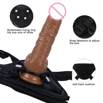 Exotice Portabil Vibrator Strap On Penis Accesorii Chilotei Jucarii Sexuale Vagine Sex Anal Plug Pentru Lesbiene Masturbare Jucării Joc Adult 18+