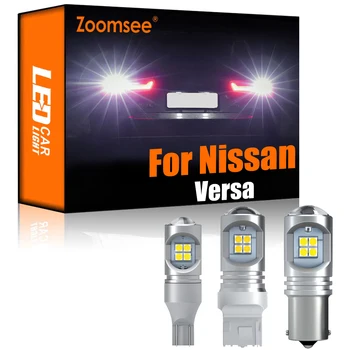Zoomsee 2 buc Alb Inversa LED Pentru Nissan Versa 2007-2019 Canbus Exterior de Eroare de Backup Gratuit Spate Coada Bec Lumina de Lampă Auto Kit