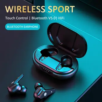 TWS Mini Dual Ureche 5.0 În Ureche Qi Wireless Stereo Sport Cască Bluetooth Sunet de Înaltă Calitate rezistent la apa Joc cu Cască fără Fir