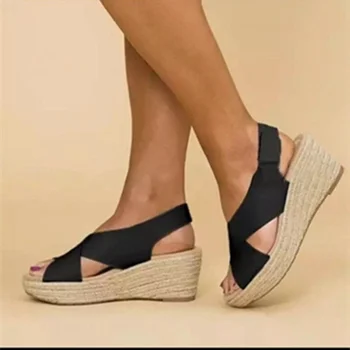 Femei Sandale 2021 Casual de Vara Plaja de Curea Cataramă Pantofi Platforma pentru Femei Doamnelor Sandale Rochie de Petrecere Peep Toe Sandale Feminine