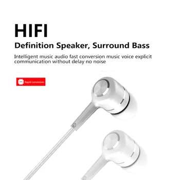 HIFI In-ear Telefon Mobil Căști de 3,5 mm cu Volum Reglabil Cu Microfon pentru Izolarea Zgomotului Căști cu Fir Pentru Huawei, Xiaomi